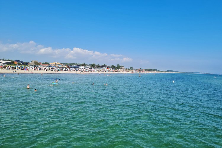 Der Dahmer Strand vom Wasser aus