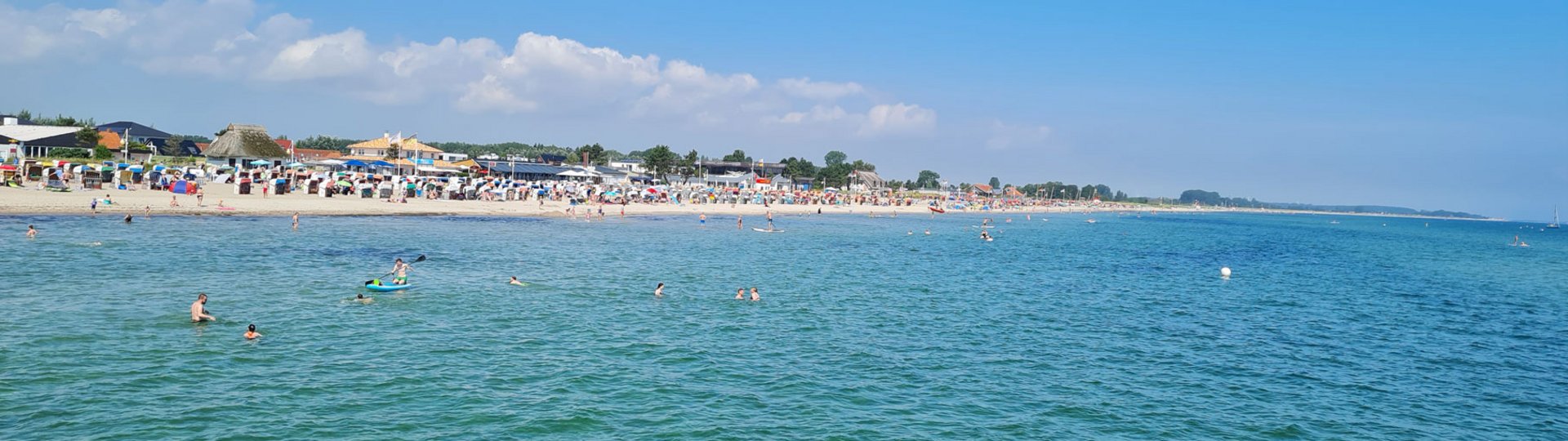 Der Dahmer Strand vom Wasser aus